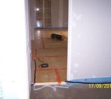 Installation du plancher chauffant &eacute;lectrique