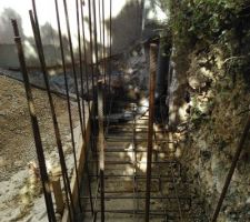 D&eacute;tail - Cot&eacute; gauche - Ferraillage