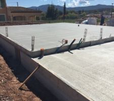 Dalle enfin en cours de séchage ?
