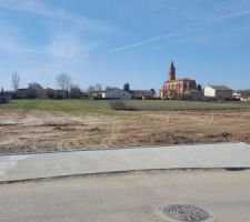 L'accès et la vue du terrain