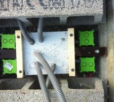 Boite de dérivation électrique dans dalle