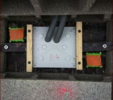 Boite de dérivation électrique dans dalle
