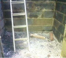 Chantier laissé dans l'état ... pratique pour faire pousser de la pelouse ... ENCORE UNE FOIS NETTOYER PAR NOS SOINS