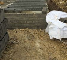 Vide sanitaire du garage terminé