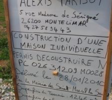 Panneau de chantier
