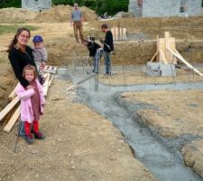 Fondations coul&eacute;es, vibrage