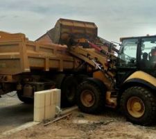 Terrassier en plein boulot