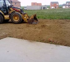 Terrassier en plein boulot
