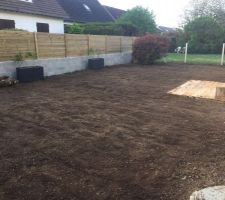 Terrain motoculteur, pelouse planter, plus qu'à pousser !