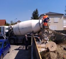 Coulage des fondations du VS