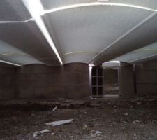 Pose des poutrelles, hourdis et feraille