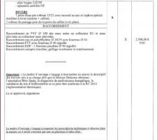 Descriptif des ouvrages et prestations