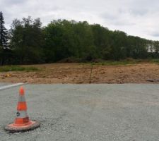 Entrée de notre terrain de 1077 m2