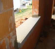Couverture - Mise en place des rebords de fenetres