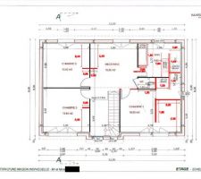 Plan modifié de l'étage