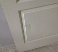 Porte arrivé abîmée