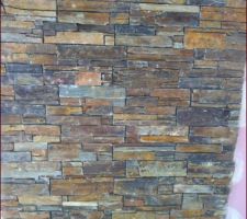 19 septembre : pose des plaquettes de parement