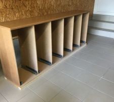 Meuble de tri fait avec mes chutes de MDF