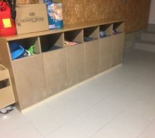 Meuble de tri fait avec mes chutes de MDF