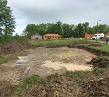 Terrassement de la maison.