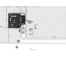 Implantation de la maison sur le terrain