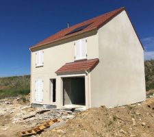 Enduit terminé sur l'ensemble de la maison