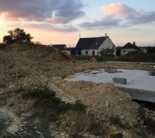 En attendant le nouveau carrelage reprise du terrassement