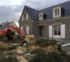 En attendant le nouveau carrelage reprise du terrassement