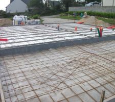 Préparation de la dalle (maison et car-port)