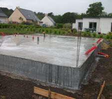 Préparation de la dalle (maison et car-port)