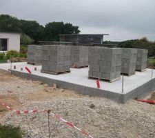 &Eacute;valuation de murs apr&egrave;s 3 semaines de s&eacute;chage pour la dalle, ce qui est tr&egrave;s bien.