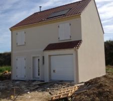 Façadd avant avec modénatures