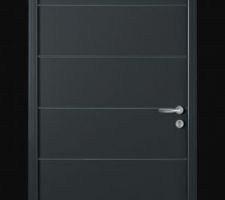 Porte d'entrée choisie (porte de garage assortie)