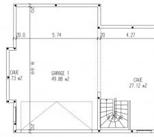 Plan rectifi, car erreur taille des briques 20cm -> 25cm