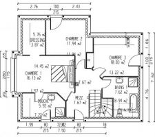 Plan rectifi, car erreur taille des briques 20cm -> 25cm