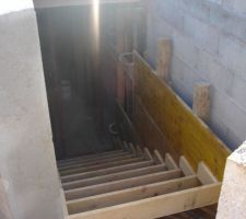 Coffrage de l'escalier