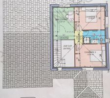 Plan de la maison voici l'étage