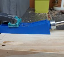 Etabli DIY - Détail d'une porte - Perçage