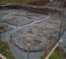 Les fondations sont coul&eacute;es ! Patience, bient&ocirc;t le vide sanitaire...