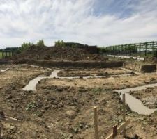 Fondations coulées le 22 mai 2017