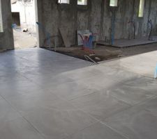 Pose du carrelage