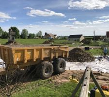 Terrassement, bidime et tout venant du parking