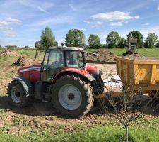 Terrassement, bidime et tout venant du parking