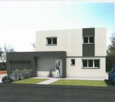 Vu de la facade de la maison