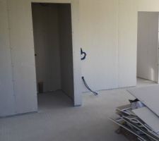 Placo terminé. Salle à manger