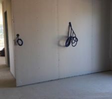 Placo terminé. Chambre