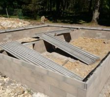 Préparation pour plancher vide sanitaire