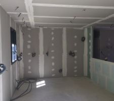 Début des bandes: 1ère couche