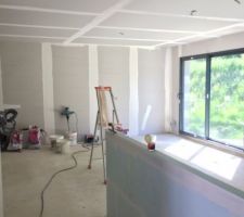 Début des bandes: 1ère couche