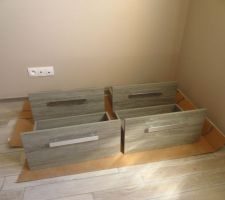 Tiroirs meuble sdb